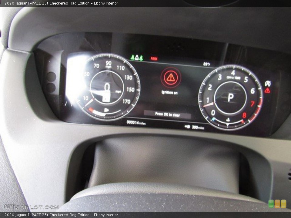 Ebony Interior Gauges for the 2020 Jaguar F-PACE 25t Checkered Flag Edition #134689371