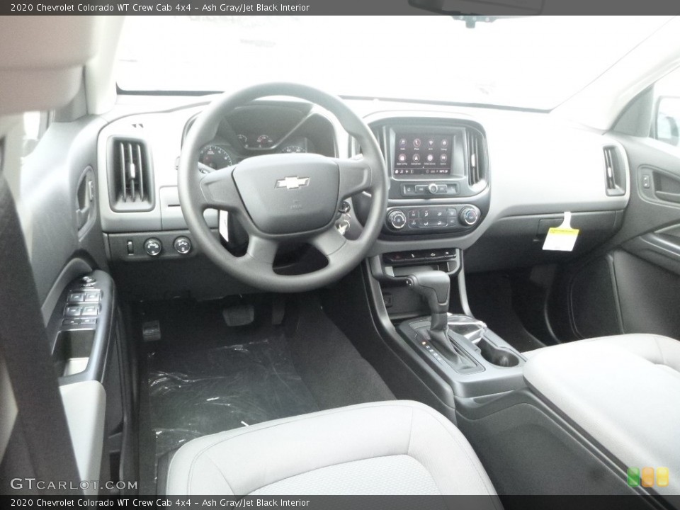 Ash Gray/Jet Black Interior Photo for the 2020 Chevrolet Colorado WT Crew Cab 4x4 #134691177