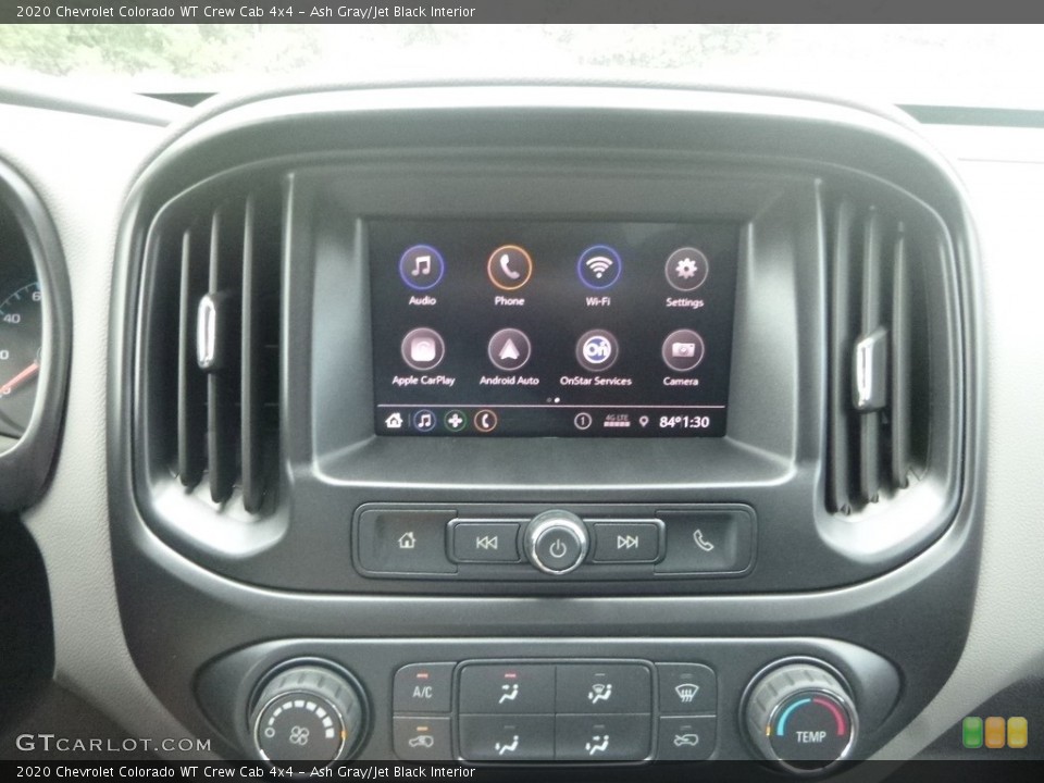 Ash Gray/Jet Black Interior Controls for the 2020 Chevrolet Colorado WT Crew Cab 4x4 #134691252
