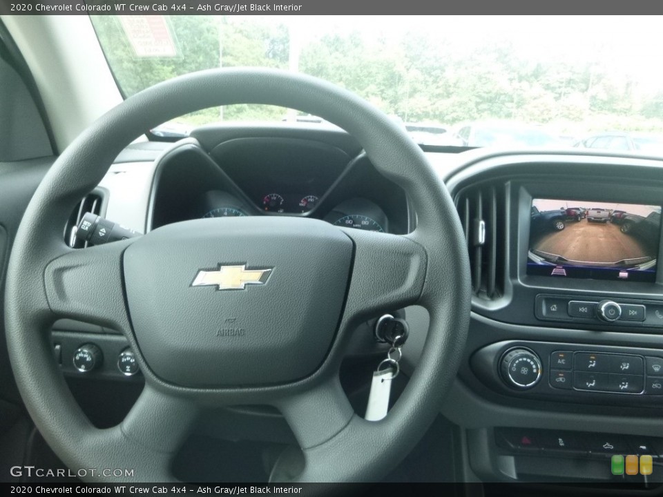 Ash Gray/Jet Black Interior Steering Wheel for the 2020 Chevrolet Colorado WT Crew Cab 4x4 #134691303