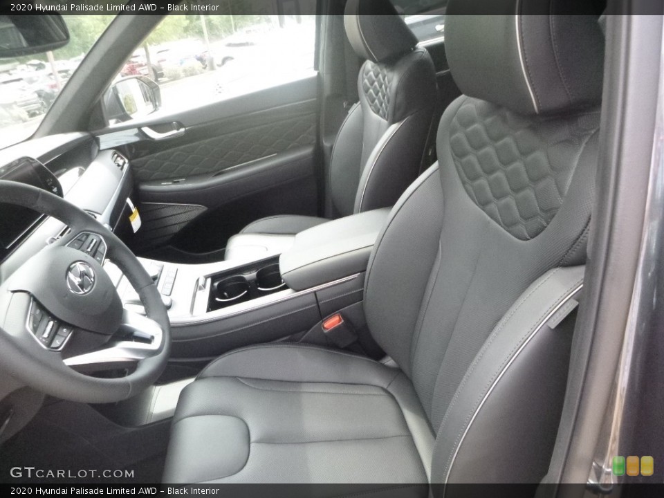 Black Interior Front Seat for the 2020 Hyundai Palisade Limited AWD #134693276