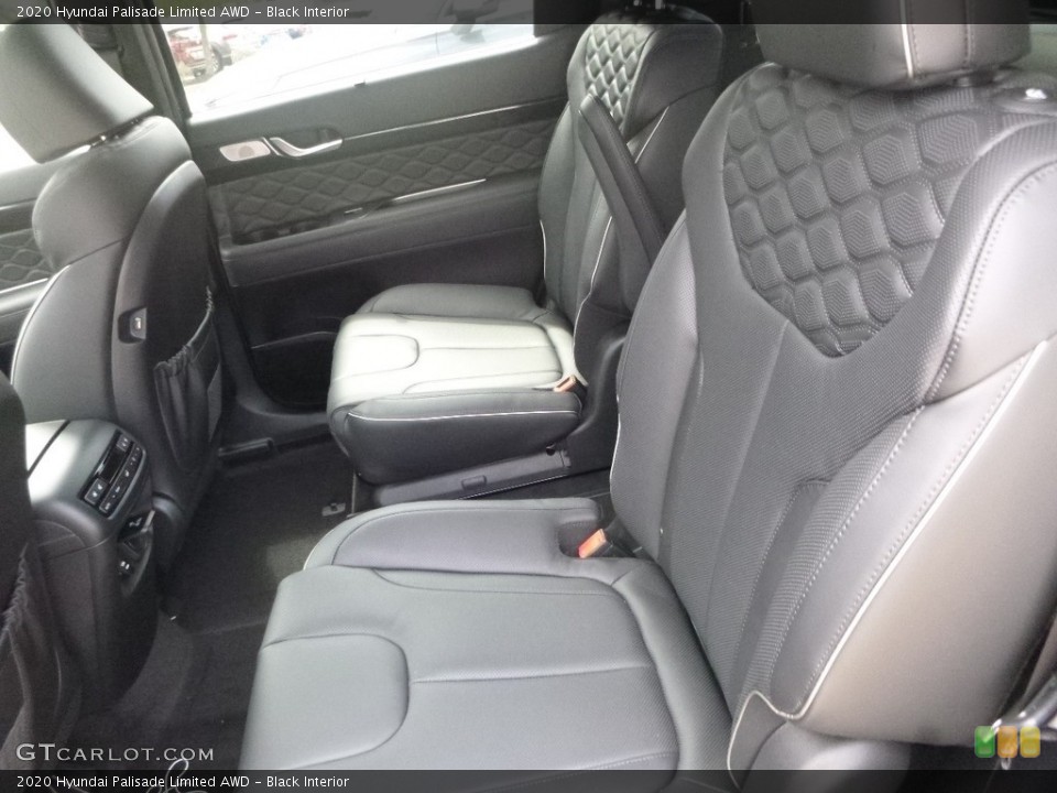Black Interior Rear Seat for the 2020 Hyundai Palisade Limited AWD #134693295