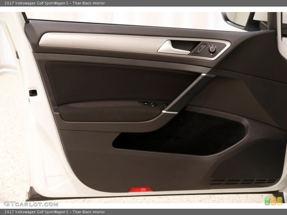 Titan Black Interior Door Panel for the 2017 Volkswagen Golf SportWagen S #134694663