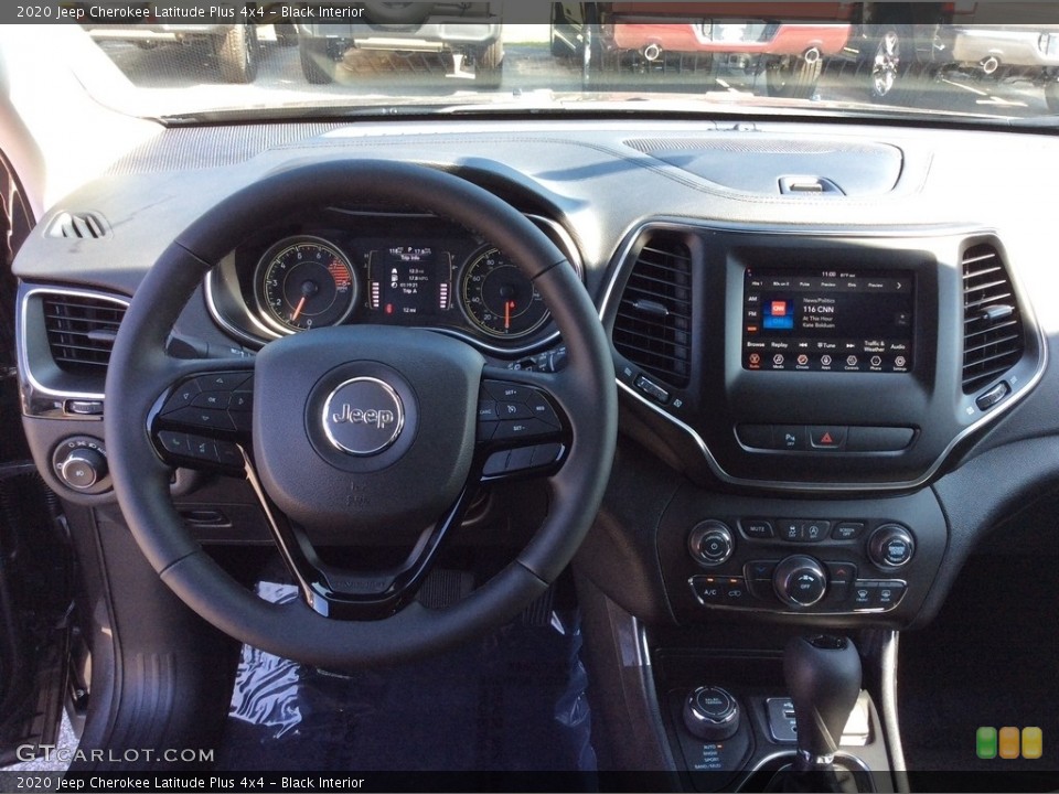 Black Interior Dashboard for the 2020 Jeep Cherokee Latitude Plus 4x4 #134696838