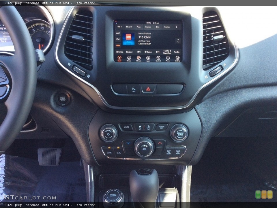 Black Interior Controls for the 2020 Jeep Cherokee Latitude Plus 4x4 #134697150
