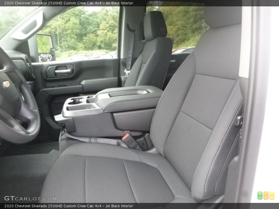 Jet Black Interior Front Seat for the 2020 Chevrolet Silverado 2500HD Custom Crew Cab 4x4 #134702115