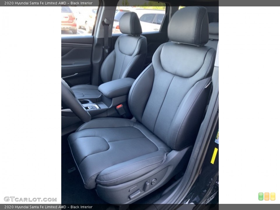 Black Interior Front Seat for the 2020 Hyundai Santa Fe Limited AWD #134706126