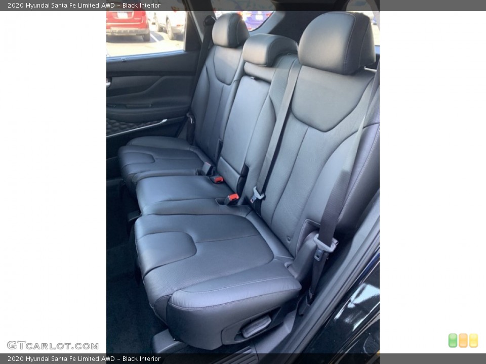 Black Interior Rear Seat for the 2020 Hyundai Santa Fe Limited AWD #134706153