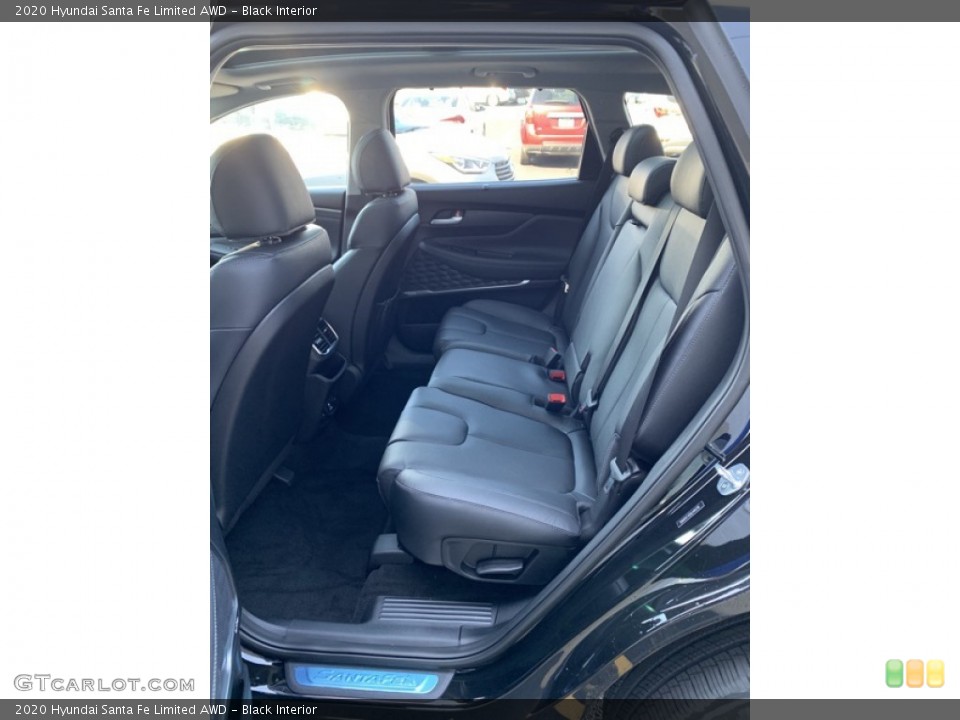 Black Interior Rear Seat for the 2020 Hyundai Santa Fe Limited AWD #134706156