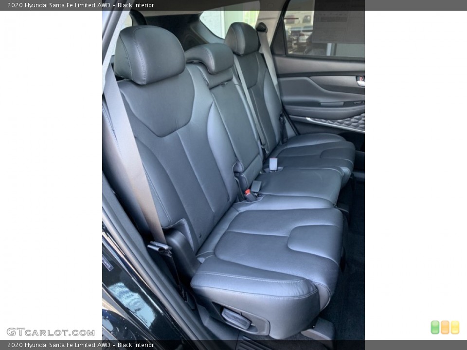 Black Interior Rear Seat for the 2020 Hyundai Santa Fe Limited AWD #134706204