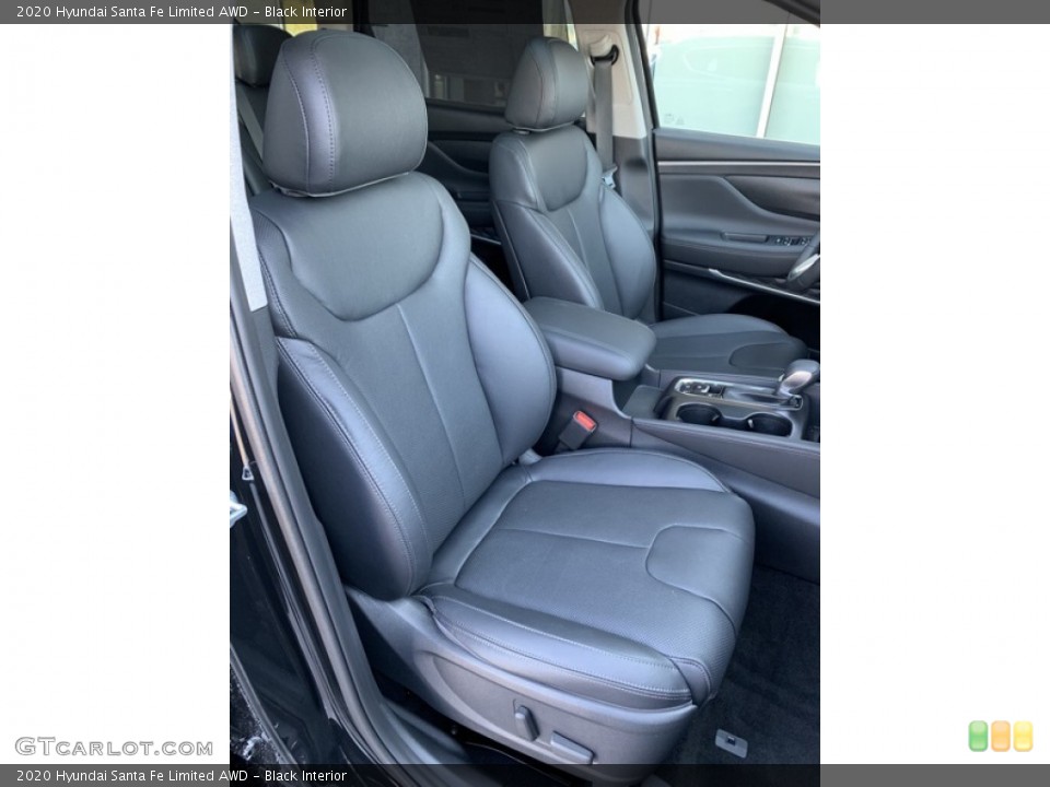 Black Interior Front Seat for the 2020 Hyundai Santa Fe Limited AWD #134706240