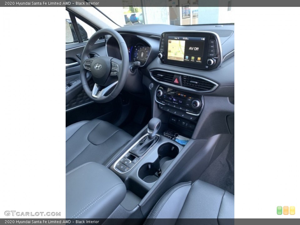 Black Interior Dashboard for the 2020 Hyundai Santa Fe Limited AWD #134706252