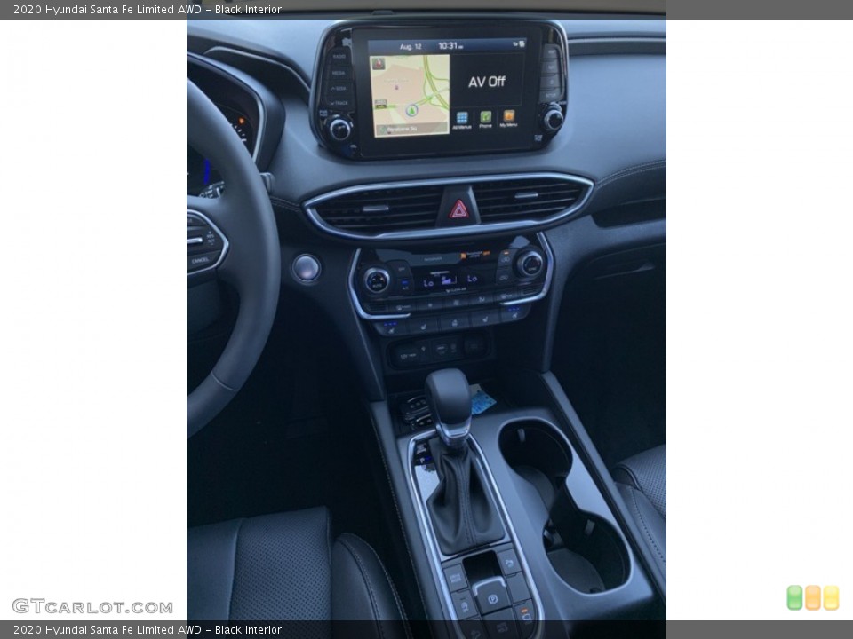 Black Interior Controls for the 2020 Hyundai Santa Fe Limited AWD #134706282