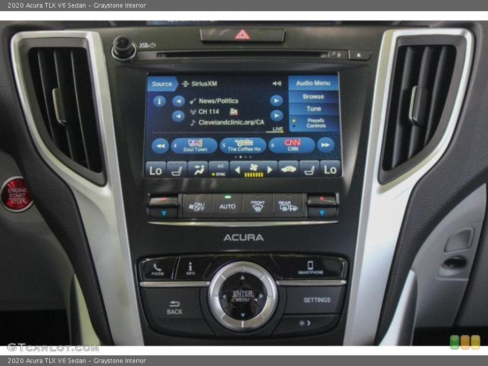 Graystone Interior Controls for the 2020 Acura TLX V6 Sedan #134706366