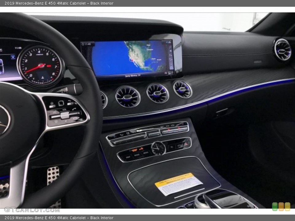 Black Interior Dashboard for the 2019 Mercedes-Benz E 450 4Matic Cabriolet #134709491