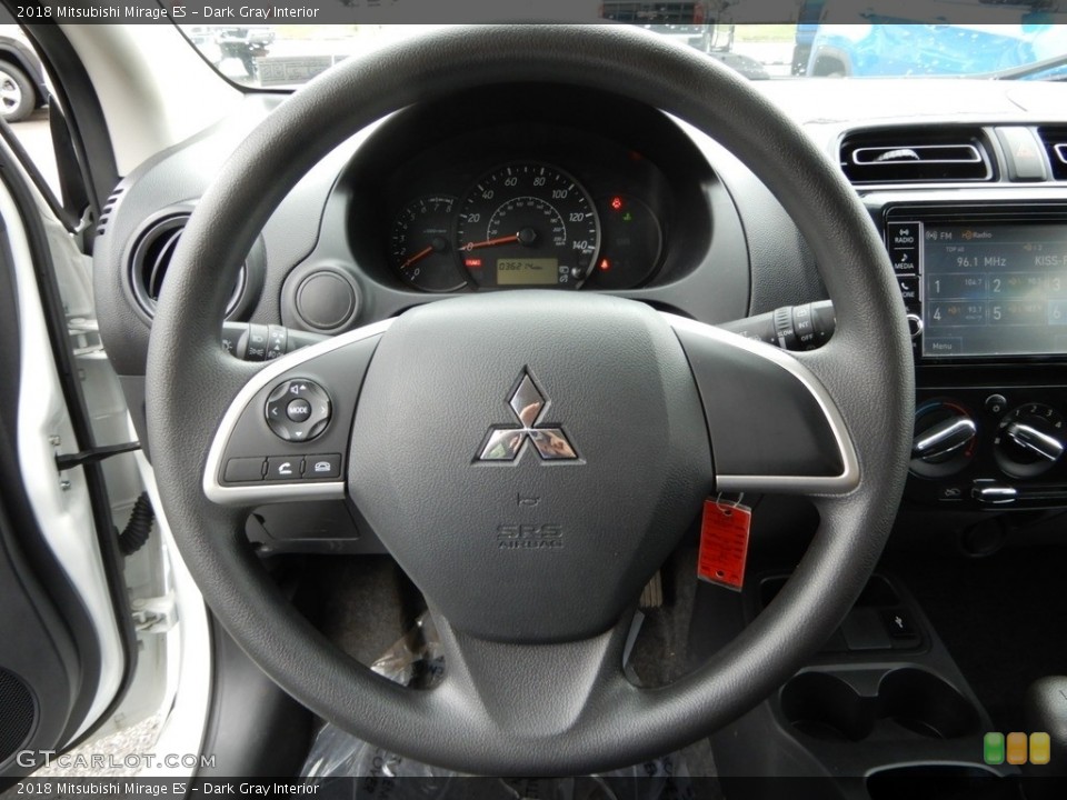 Dark Gray Interior Steering Wheel for the 2018 Mitsubishi Mirage ES #134710655