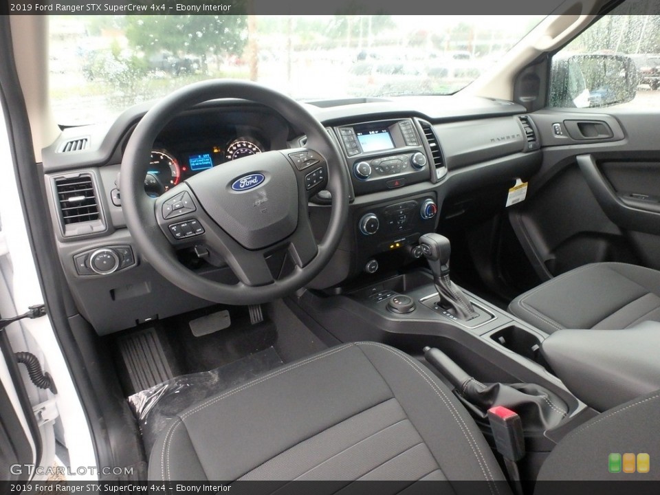 Ebony Interior Photo for the 2019 Ford Ranger STX SuperCrew 4x4 #134714922