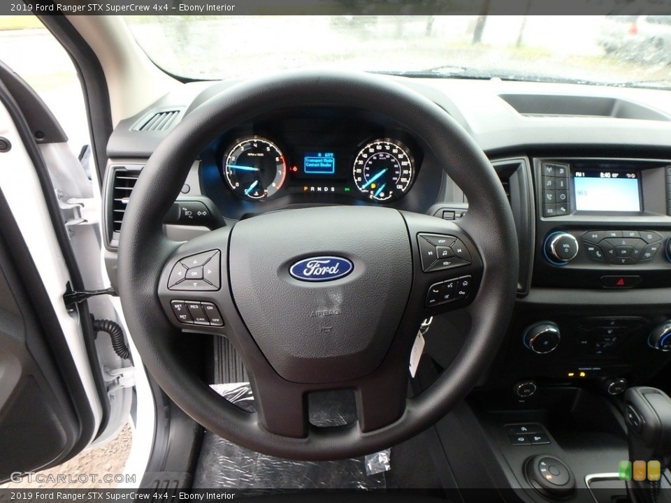 Ebony Interior Steering Wheel for the 2019 Ford Ranger STX SuperCrew 4x4 #134714974