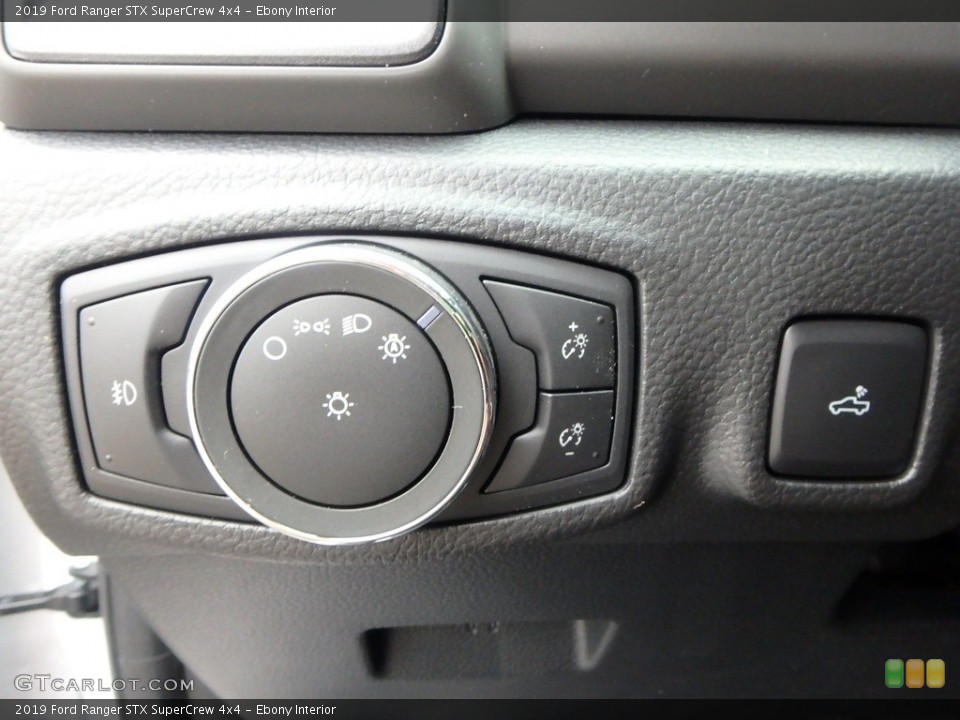 Ebony Interior Controls for the 2019 Ford Ranger STX SuperCrew 4x4 #134714998