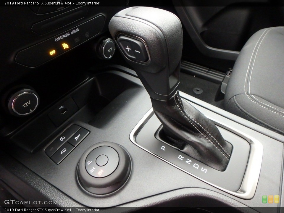 Ebony Interior Transmission for the 2019 Ford Ranger STX SuperCrew 4x4 #134715022
