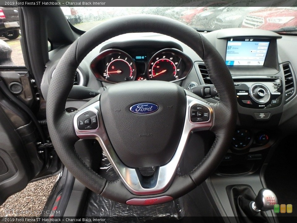 Charcoal Black Interior Steering Wheel for the 2019 Ford Fiesta ST Hatchback #134715689