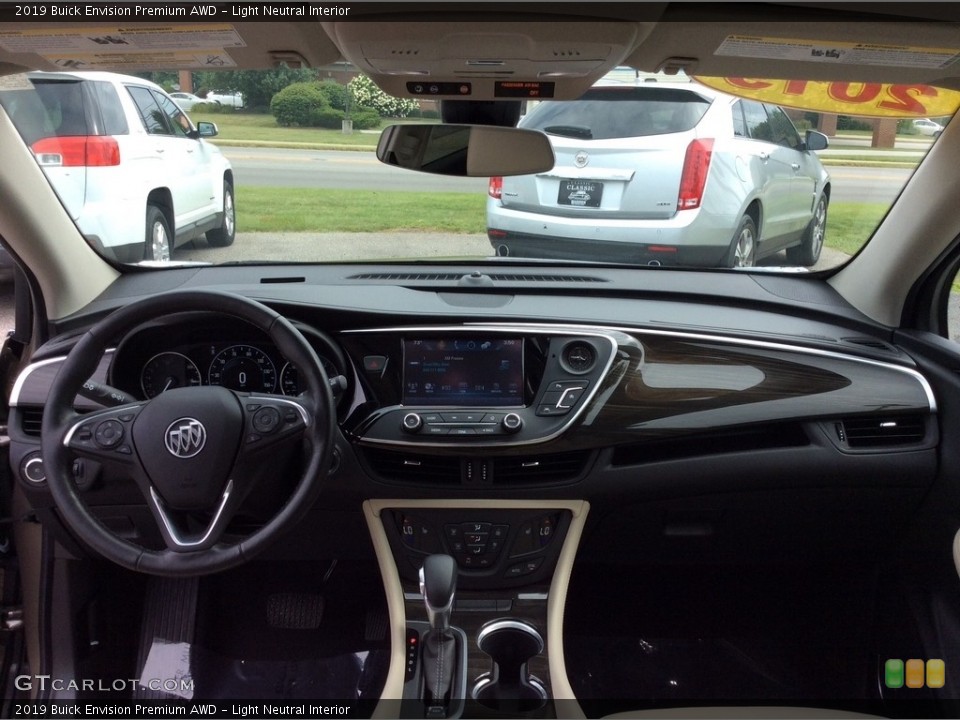 Light Neutral Interior Dashboard for the 2019 Buick Envision Premium AWD #134717663