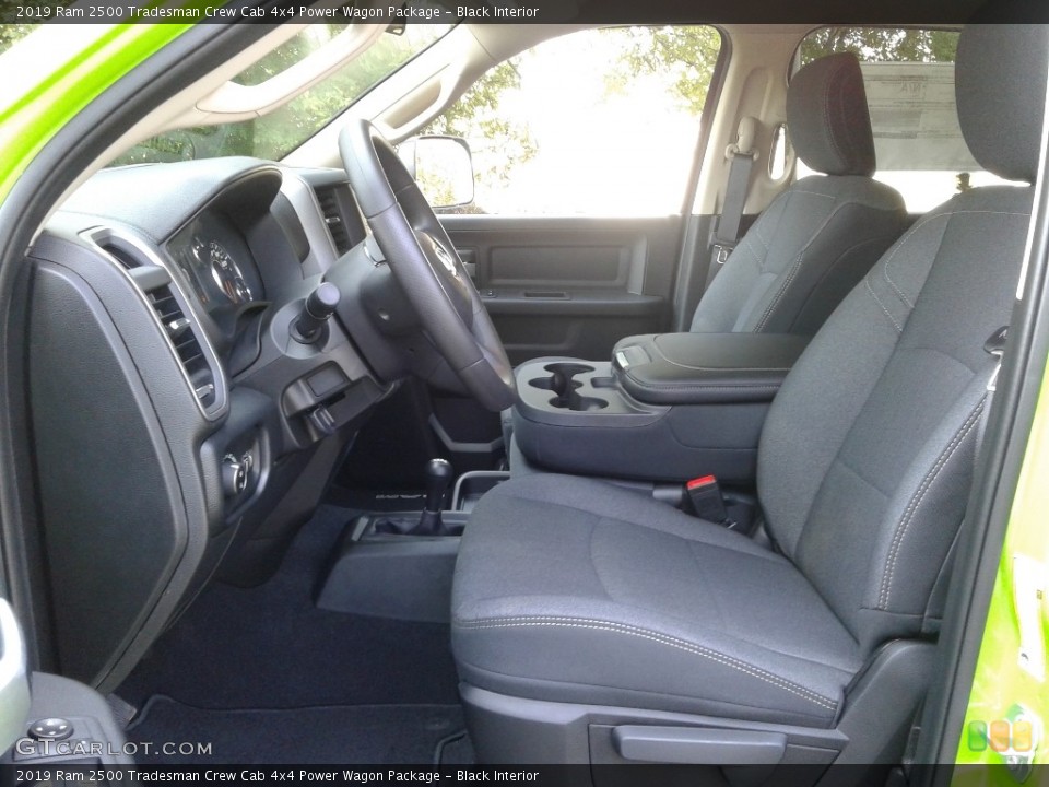 Black Interior Front Seat for the 2019 Ram 2500 Tradesman Crew Cab 4x4 Power Wagon Package #134718080