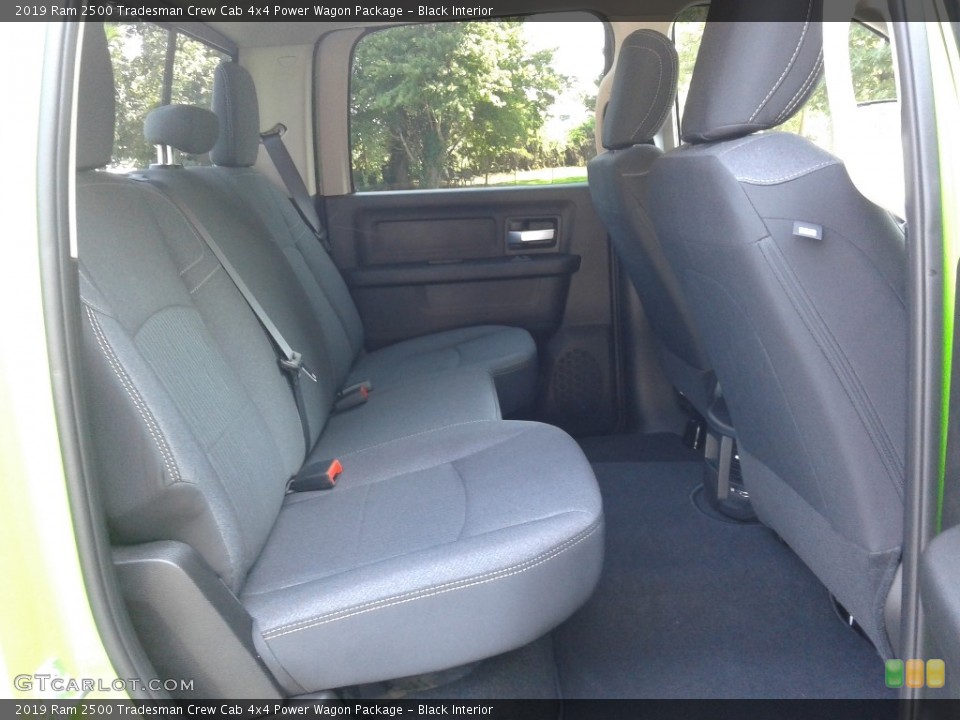 Black Interior Rear Seat for the 2019 Ram 2500 Tradesman Crew Cab 4x4 Power Wagon Package #134718136