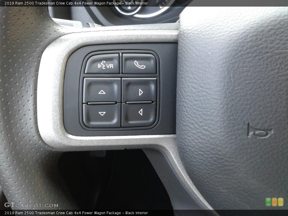 Black Interior Steering Wheel for the 2019 Ram 2500 Tradesman Crew Cab 4x4 Power Wagon Package #134718179