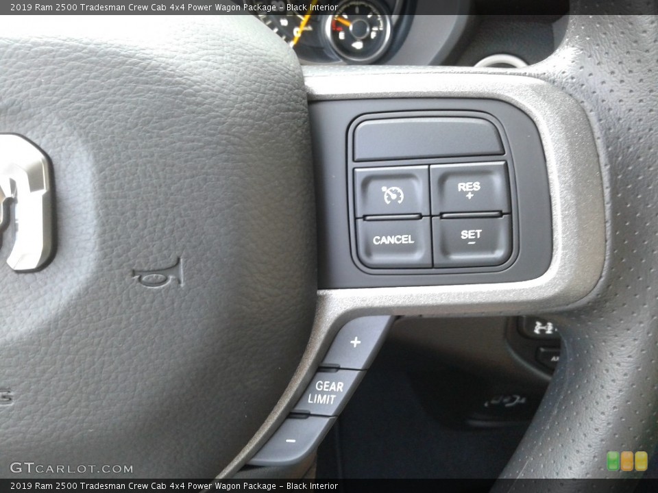 Black Interior Steering Wheel for the 2019 Ram 2500 Tradesman Crew Cab 4x4 Power Wagon Package #134718203