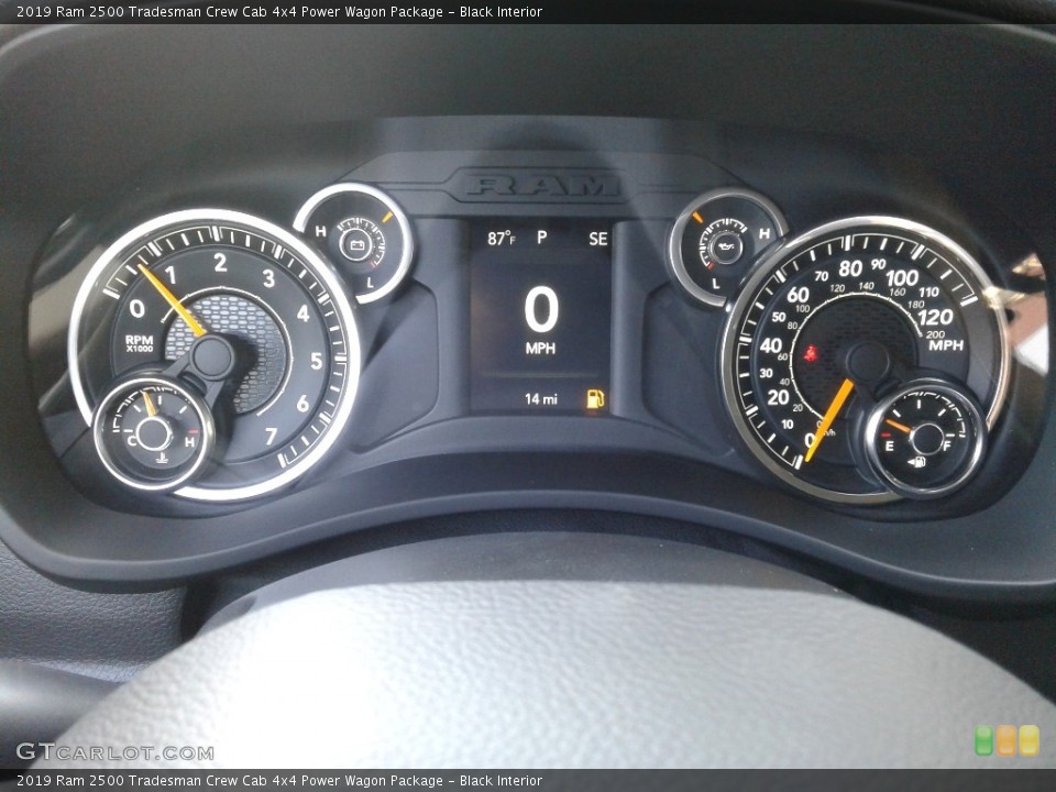 Black Interior Gauges for the 2019 Ram 2500 Tradesman Crew Cab 4x4 Power Wagon Package #134718227