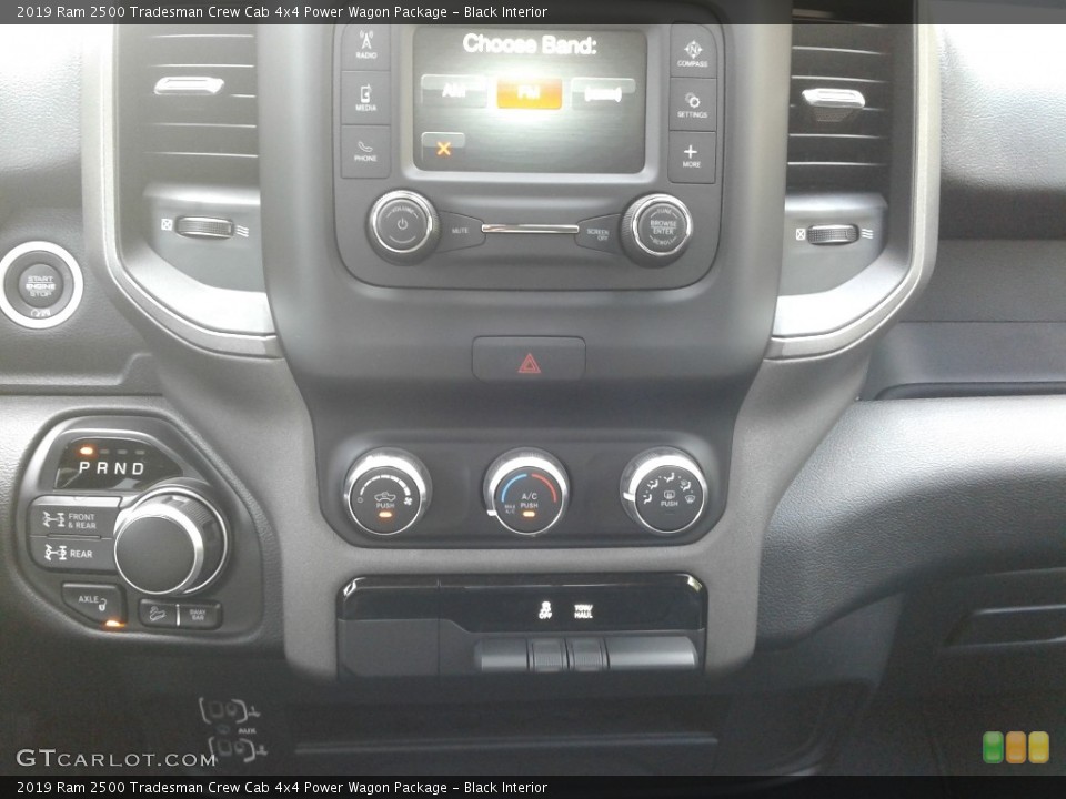 Black Interior Controls for the 2019 Ram 2500 Tradesman Crew Cab 4x4 Power Wagon Package #134718242