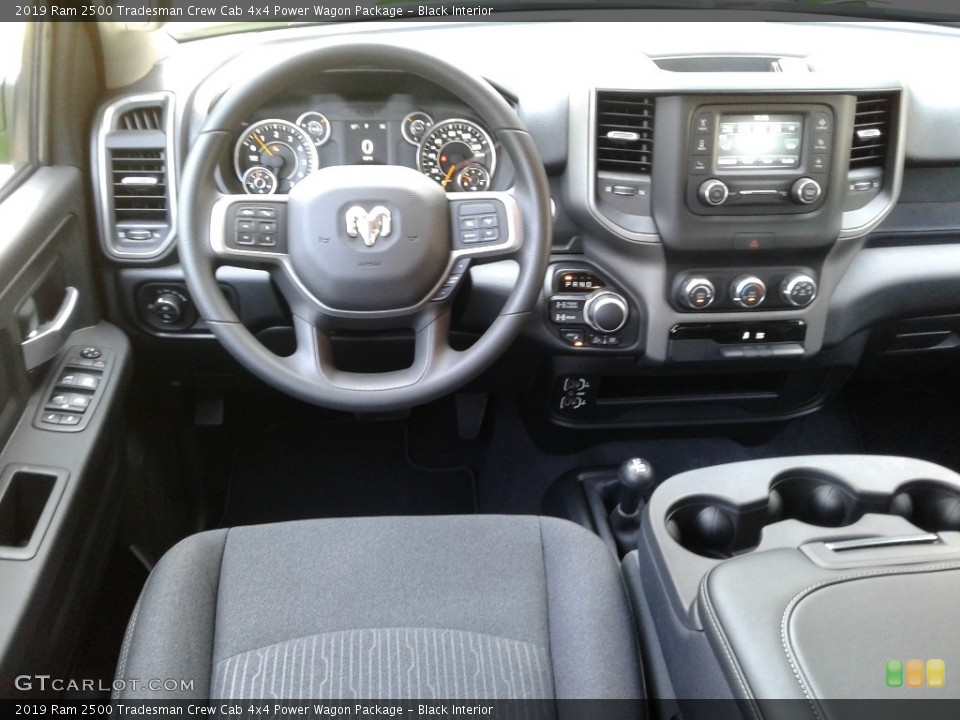 Black Interior Dashboard for the 2019 Ram 2500 Tradesman Crew Cab 4x4 Power Wagon Package #134718395
