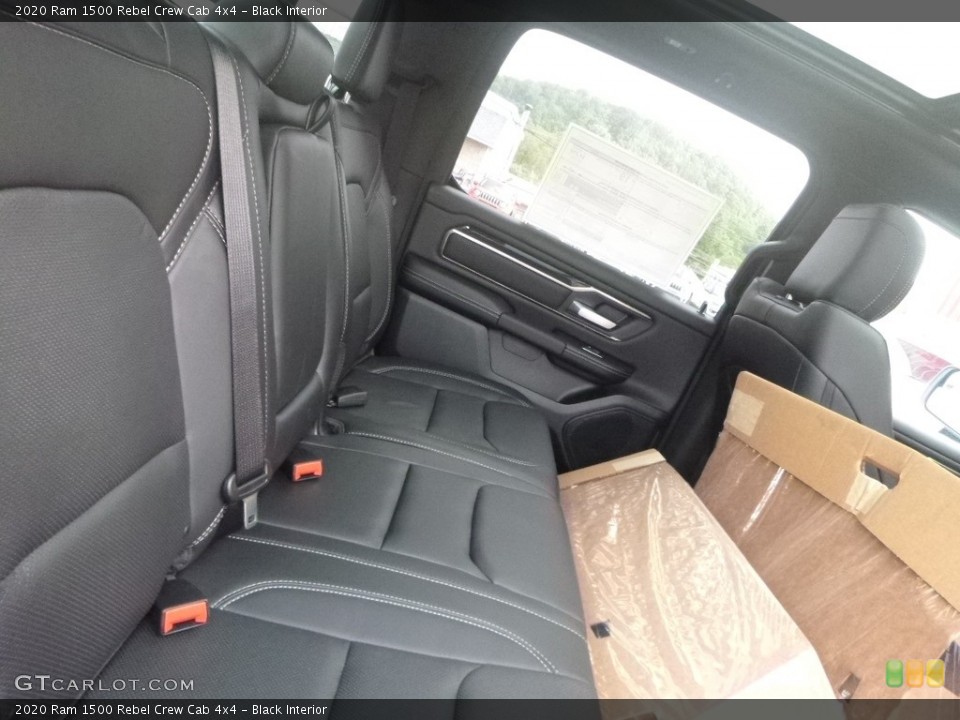 Black Interior Rear Seat for the 2020 Ram 1500 Rebel Crew Cab 4x4 #134723615