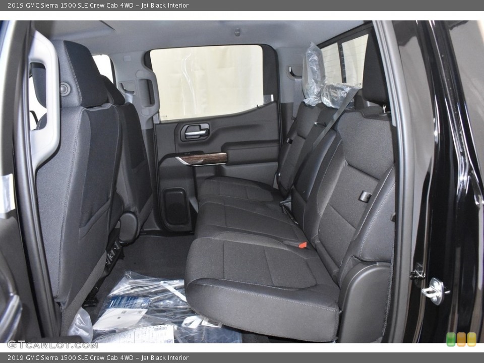 Jet Black Interior Rear Seat for the 2019 GMC Sierra 1500 SLE Crew Cab 4WD #134727126