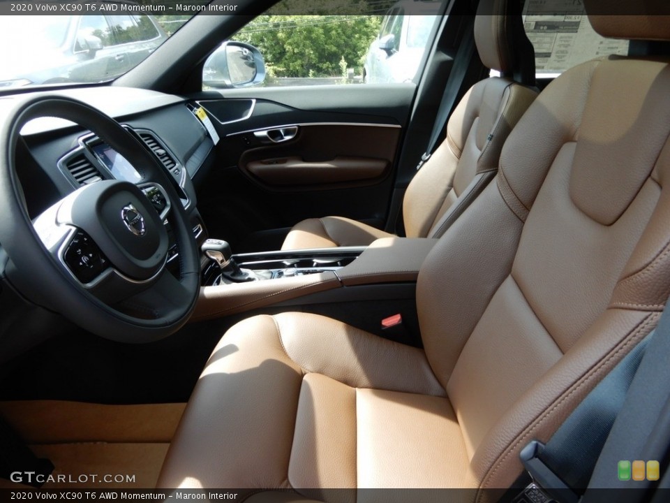 Maroon Interior Photo for the 2020 Volvo XC90 T6 AWD Momentum #134727561