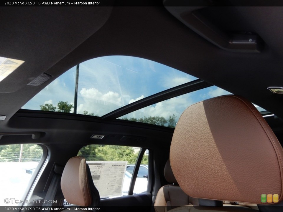 Maroon Interior Sunroof for the 2020 Volvo XC90 T6 AWD Momentum #134727717