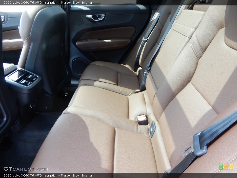 Maroon Brown Interior Rear Seat for the 2020 Volvo XC60 T6 AWD Inscription #134729130