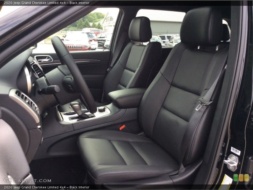 Black Interior Front Seat for the 2020 Jeep Grand Cherokee Limited 4x4 #134729748