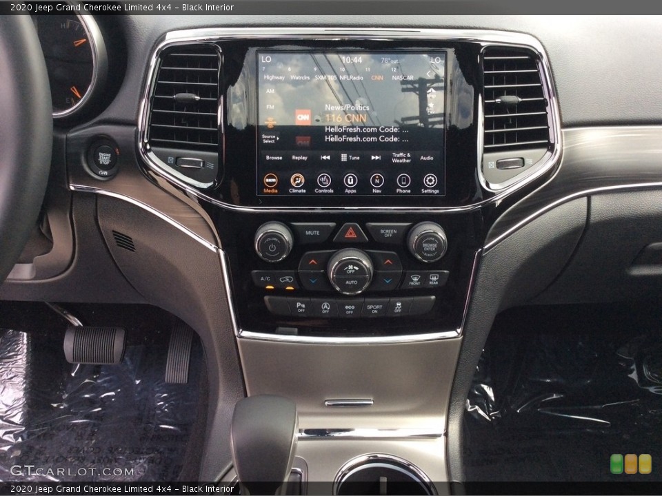 Black Interior Controls for the 2020 Jeep Grand Cherokee Limited 4x4 #134730135