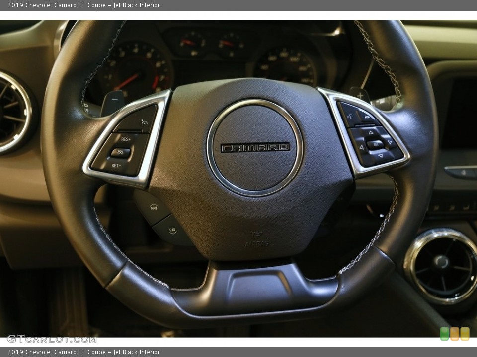 Jet Black Interior Steering Wheel for the 2019 Chevrolet Camaro LT Coupe #134731913