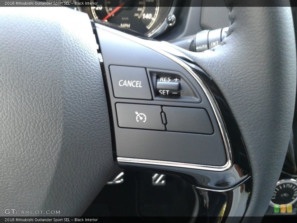 Black Interior Steering Wheel for the 2018 Mitsubishi Outlander Sport SEL #134736342