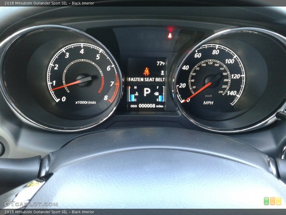 Black Interior Gauges for the 2018 Mitsubishi Outlander Sport SEL #134736363