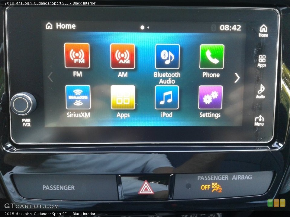 Black Interior Controls for the 2018 Mitsubishi Outlander Sport SEL #134736408