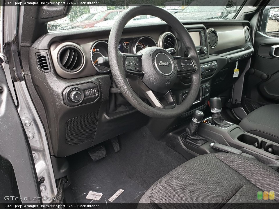 Black Interior Front Seat for the 2020 Jeep Wrangler Unlimited Sport 4x4 #134737902