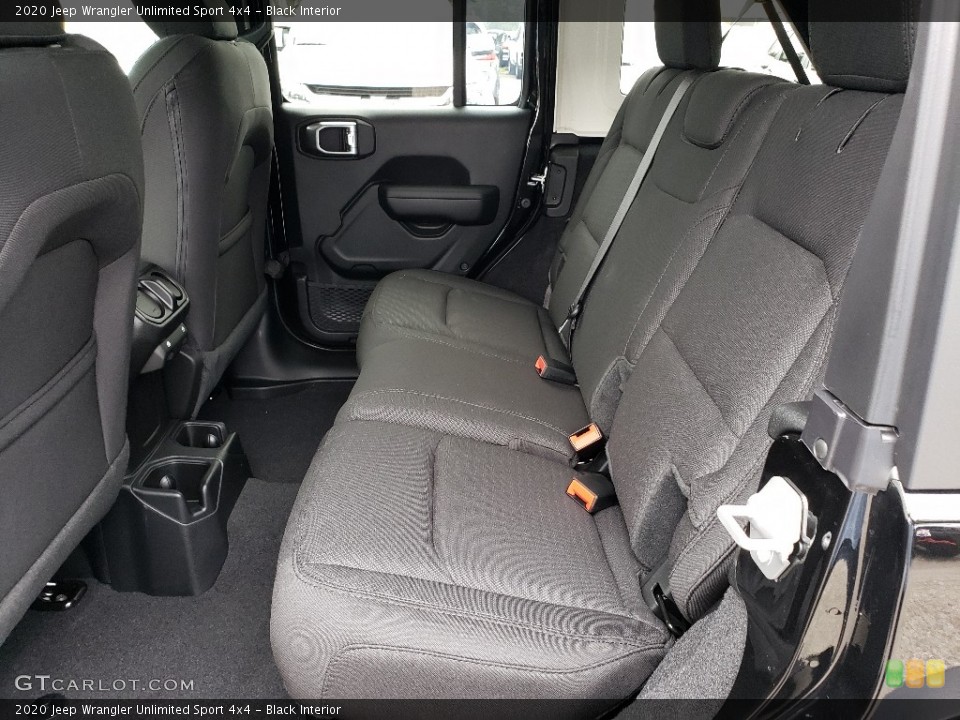 Black Interior Rear Seat for the 2020 Jeep Wrangler Unlimited Sport 4x4 #134738106