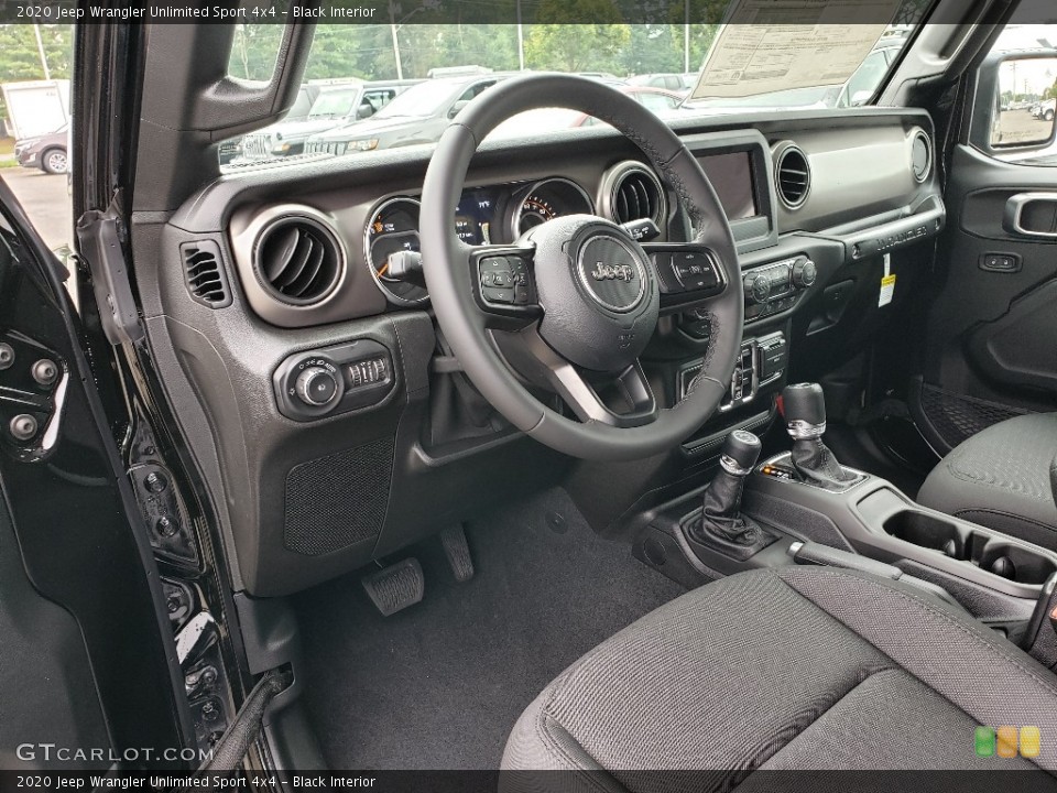 Black Interior Front Seat for the 2020 Jeep Wrangler Unlimited Sport 4x4 #134738127