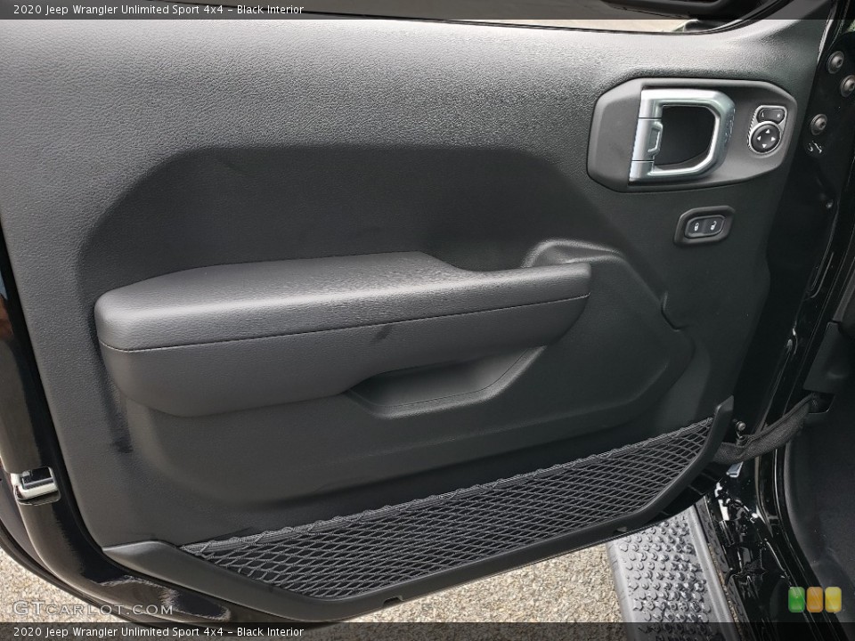 Black Interior Door Panel for the 2020 Jeep Wrangler Unlimited Sport 4x4 #134738142