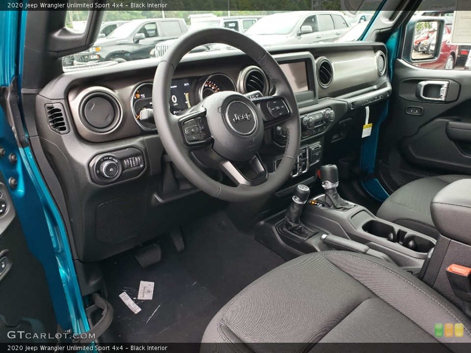 Black Interior Photo for the 2020 Jeep Wrangler Unlimited Sport 4x4 #134738337