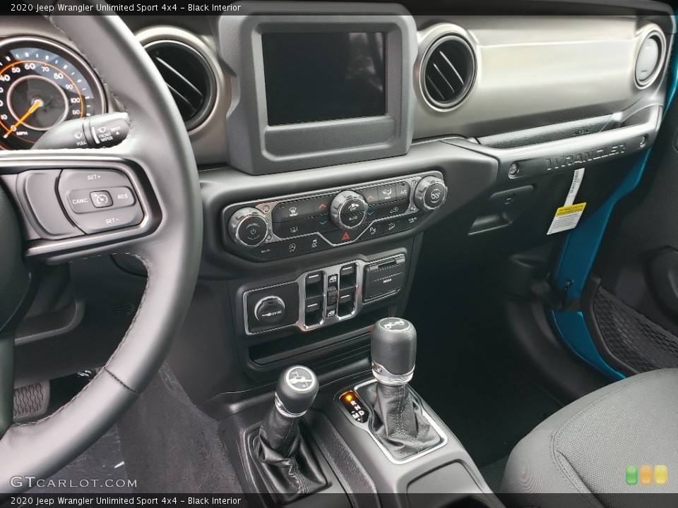 Black Interior Controls for the 2020 Jeep Wrangler Unlimited Sport 4x4 #134738403